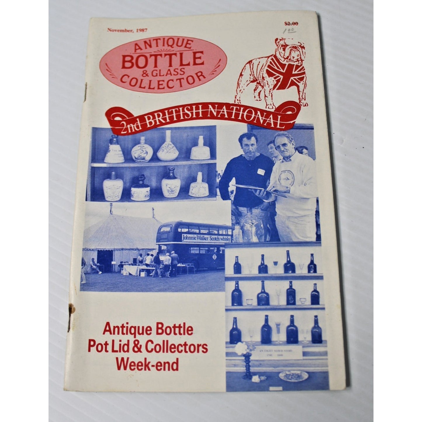 Lot of 5 Issues "Antique Bottle & Glass Collector" June to November 1987