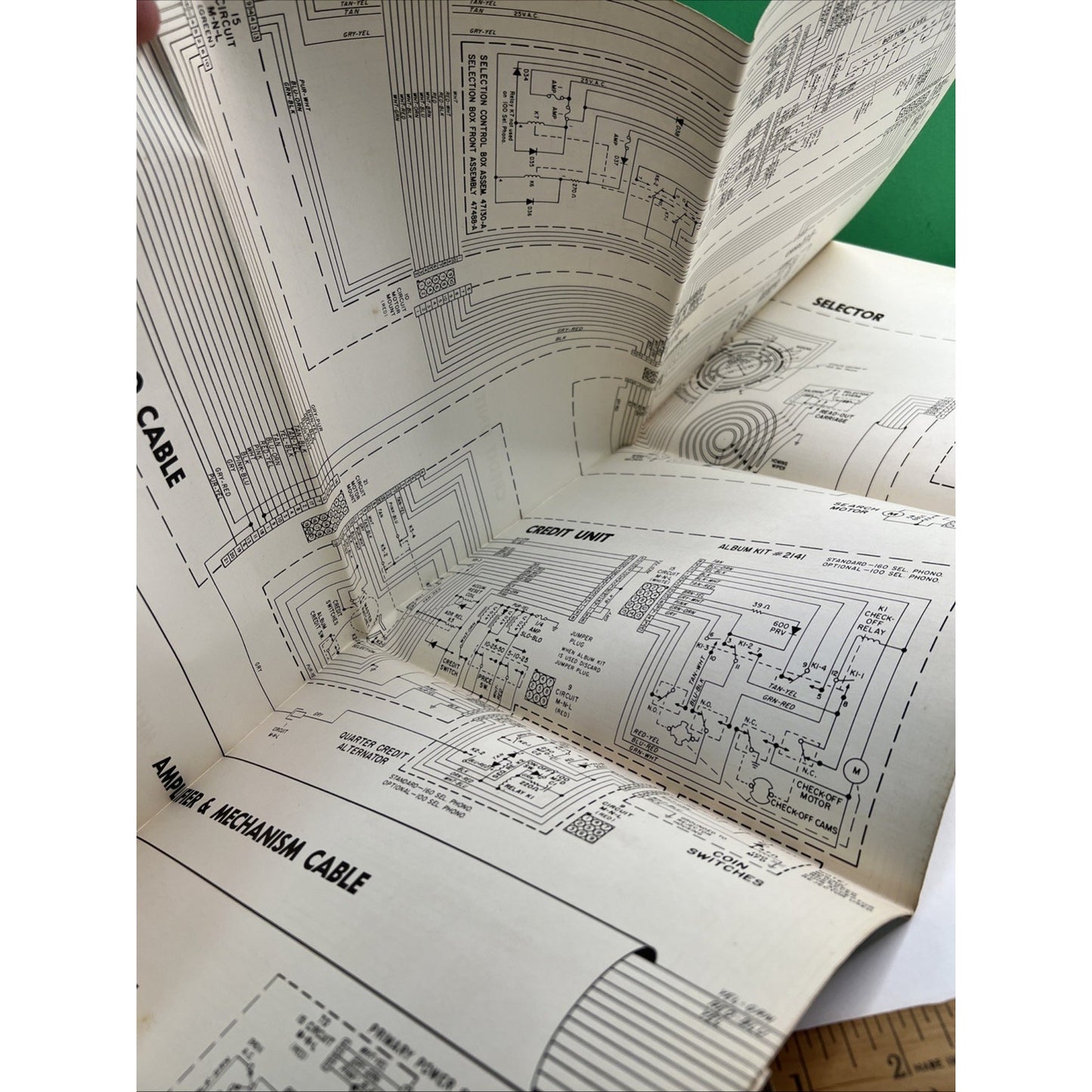 ORIGINAL ROCK-OLA MODEL 448 & 449 160/100 SELECTION PHONOGRAPH WIRING DIAGRAM