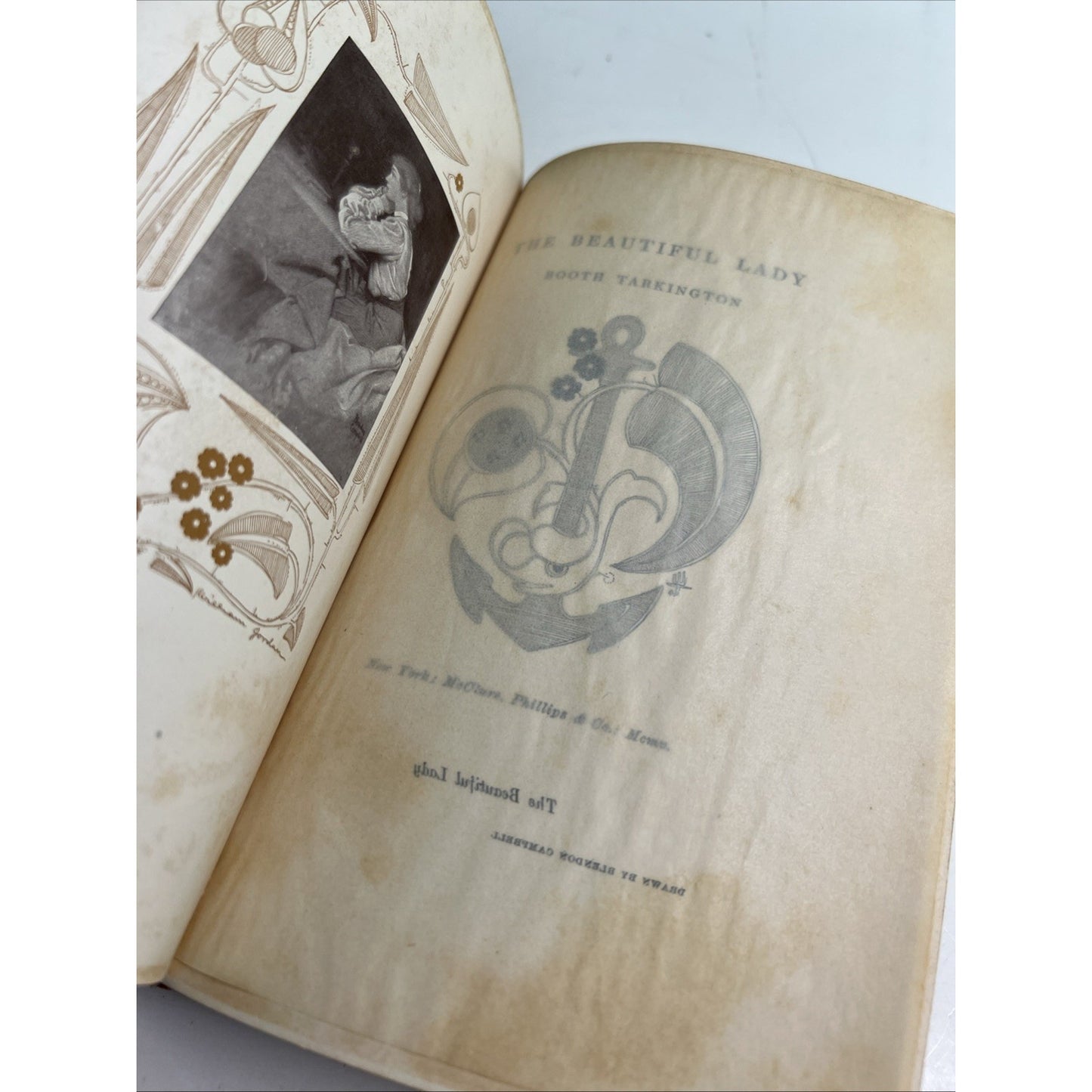 THE BEAUTIFUL LADY 1905 HC by Booth Tarkington First Edition Illustrated
