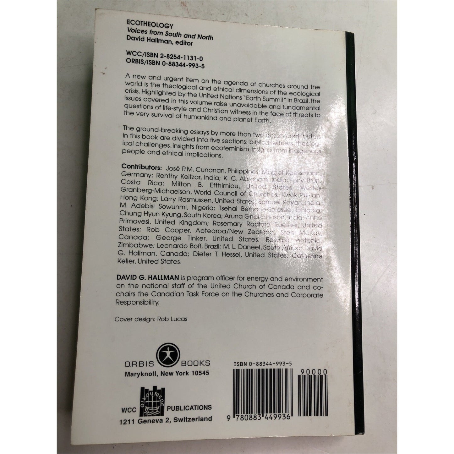 Ecotheology Voices from South and North PB By Hallman, David 2nd Printing 1995
