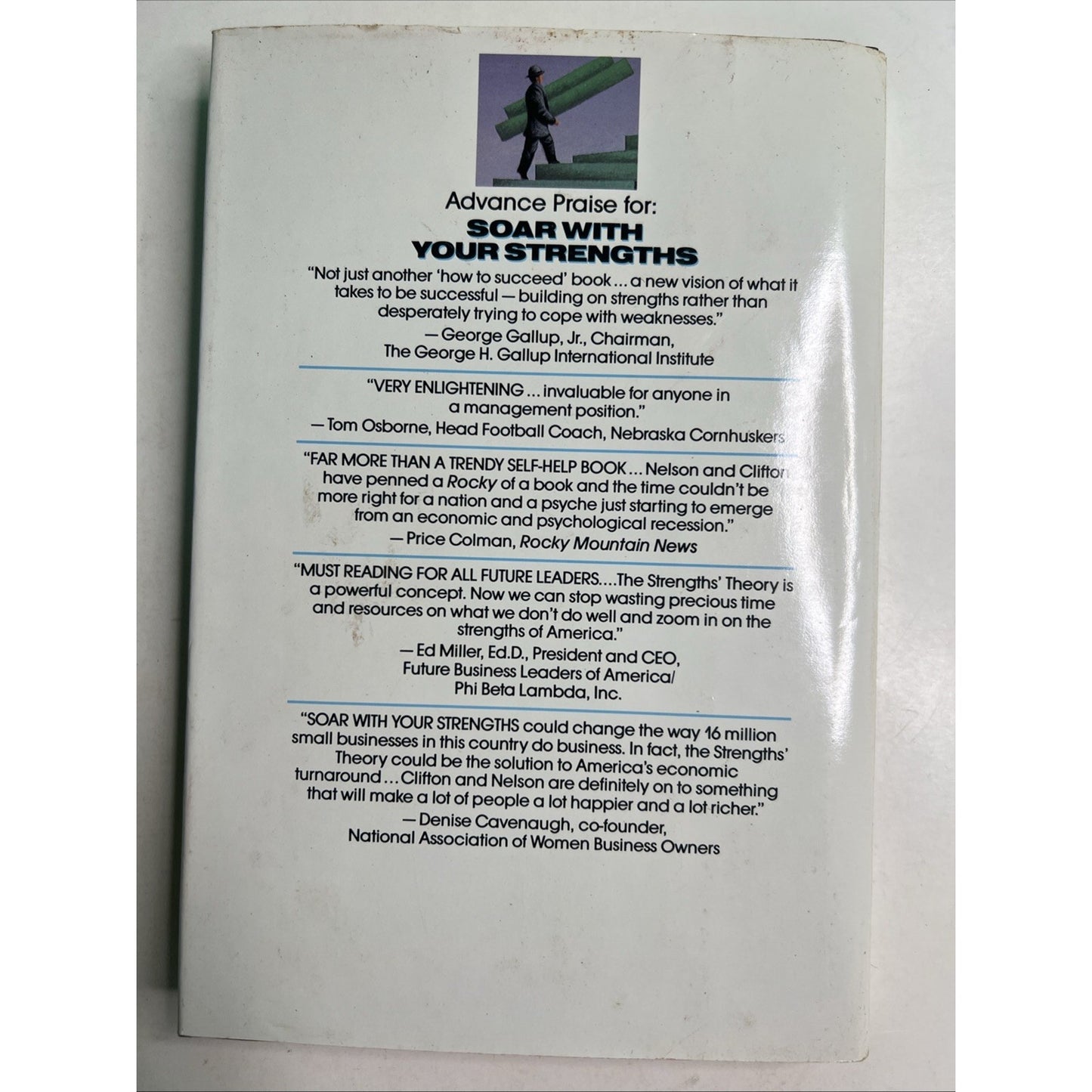 Soar With Your Strengths by Donald O. Clifton & Paula Nelson 1992 HC DJ