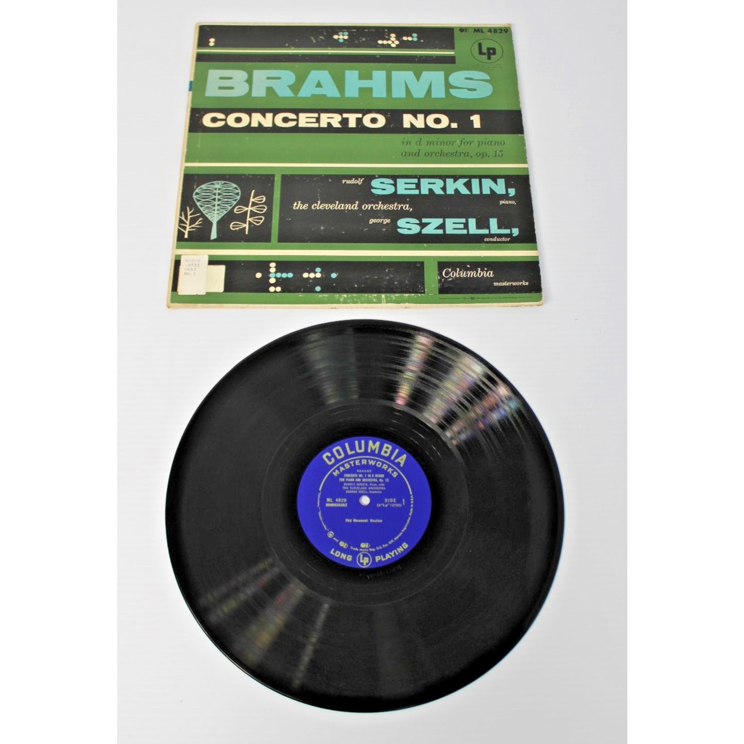 Rudolf Serkin w/ Cleveland Orchestra- Brahms Concerto No. 1 w/ George Szell- VG+
