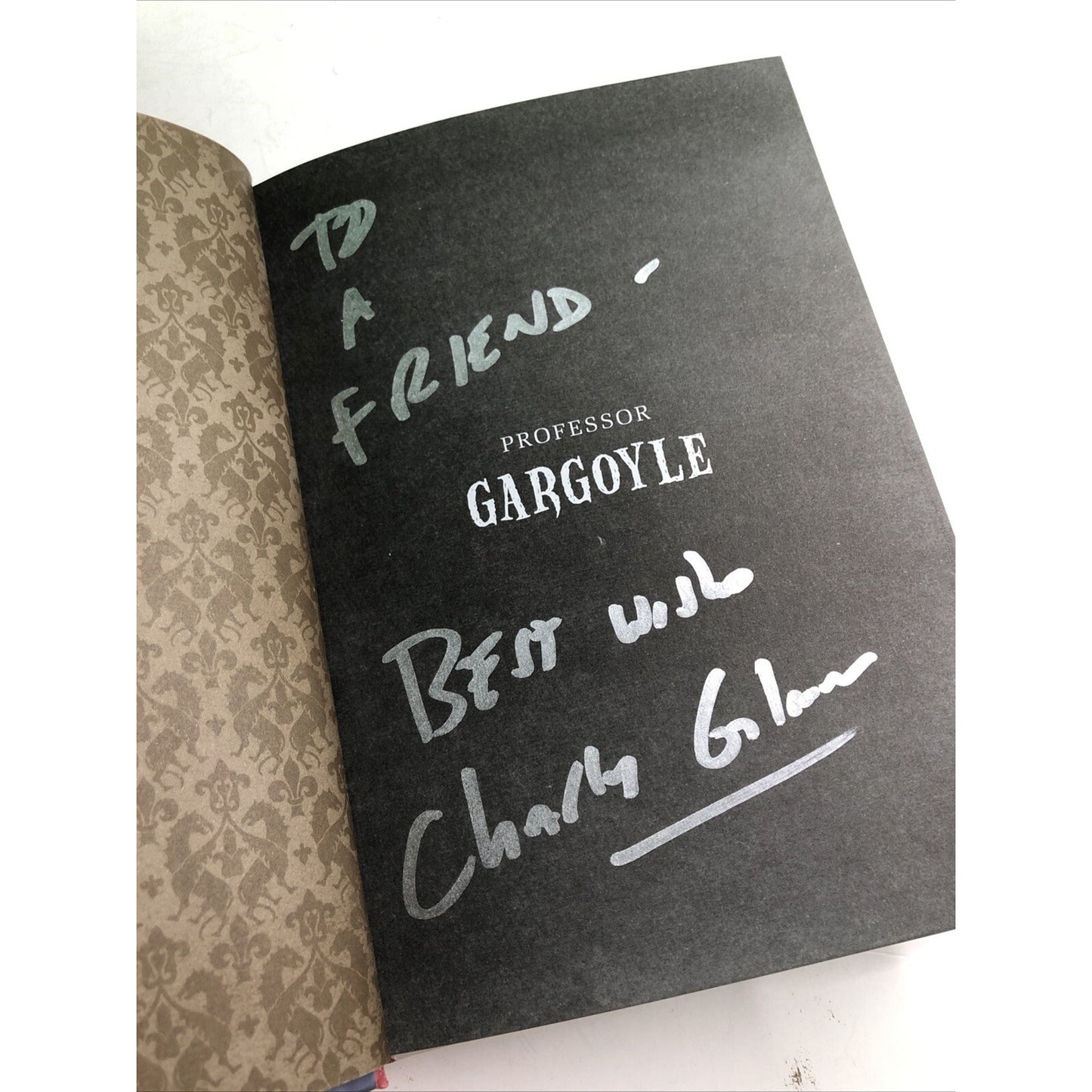 Professor Gargoyle by Charles Gilman SIGNED BY AUTHOR 2012 HC by Quirk Books