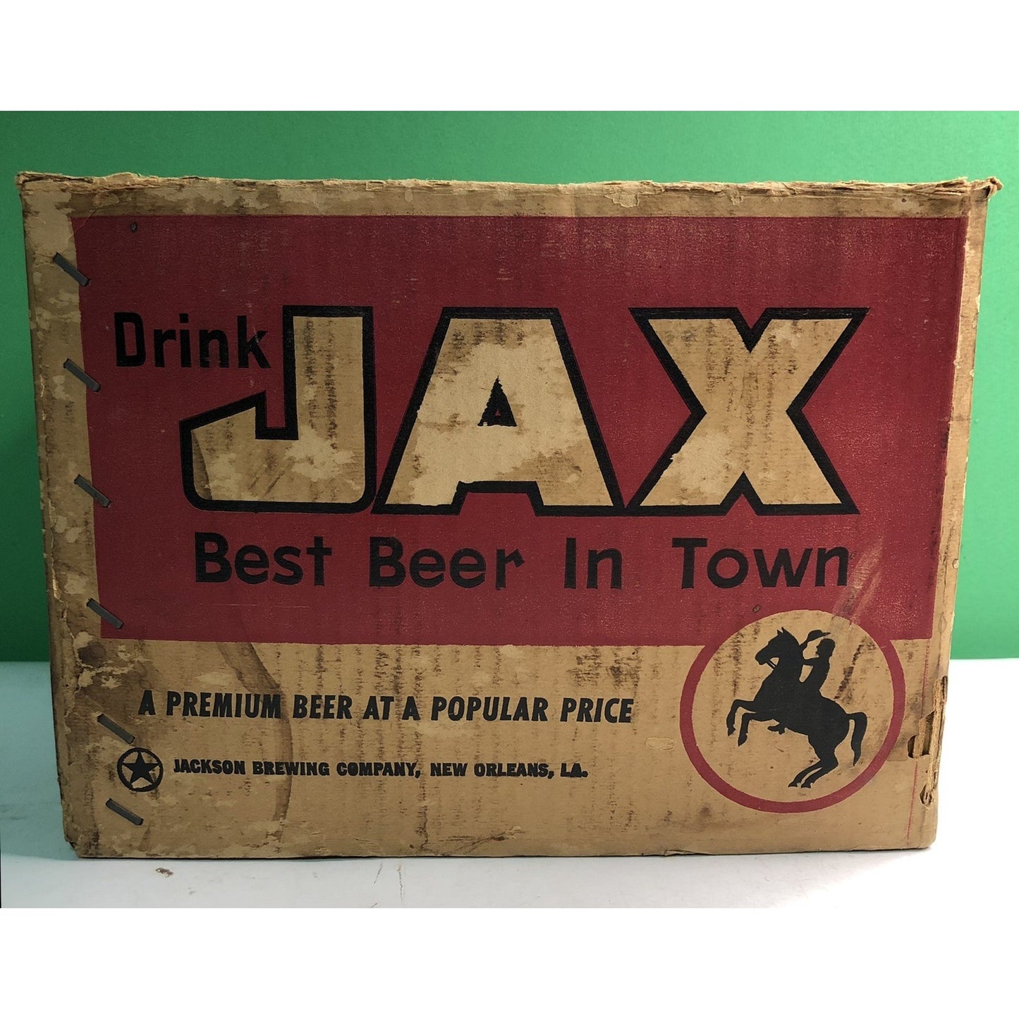 Vintage JAX BEER Cardboard Box New Orleans Louisiana 11”x9”x8.5” Jackson Brewing
