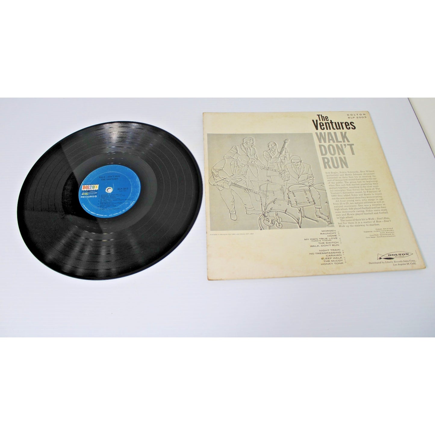 The Ventures- 4 Vintage 1960s Guitar Surf Rock LPs- Walk Don't Run 1 & 2, VG