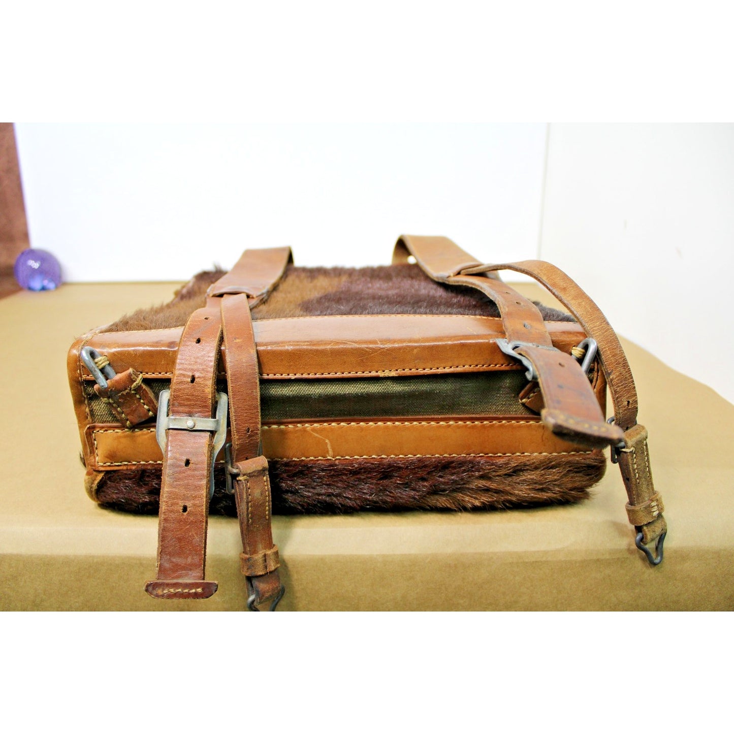 Original WWII German Wehrmacht Radio Signalman's Horse Hair M34 Backpack No. 1