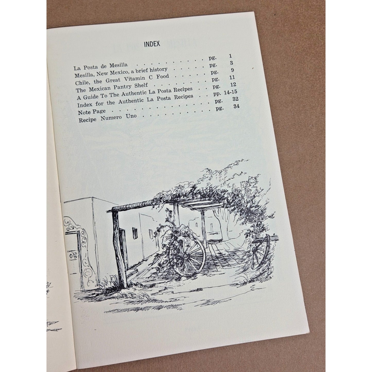 Vintage 1971 1st Edition La Posta Cook Book - Authentic Mesilla NM Recipes