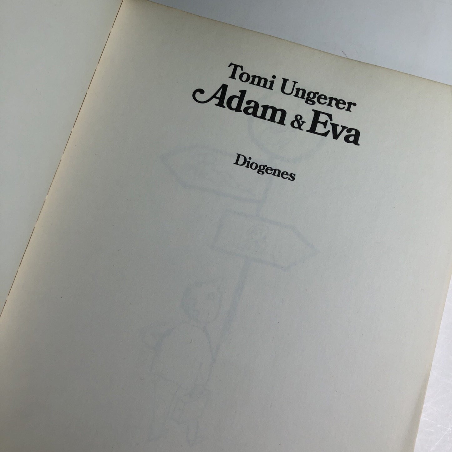 1974 ADAM & EVA By Tomi Ungerer Diogenes Risque Funny Sketches Drawings