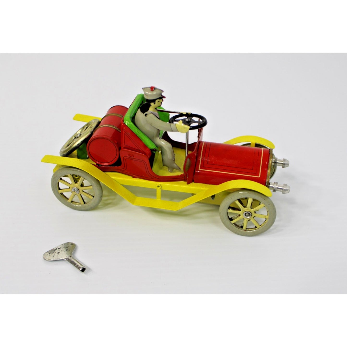 Boxed Wind-up Tin Toy Collectible Car w/ Key MS267- New Old Stock, VTG Nostalgia