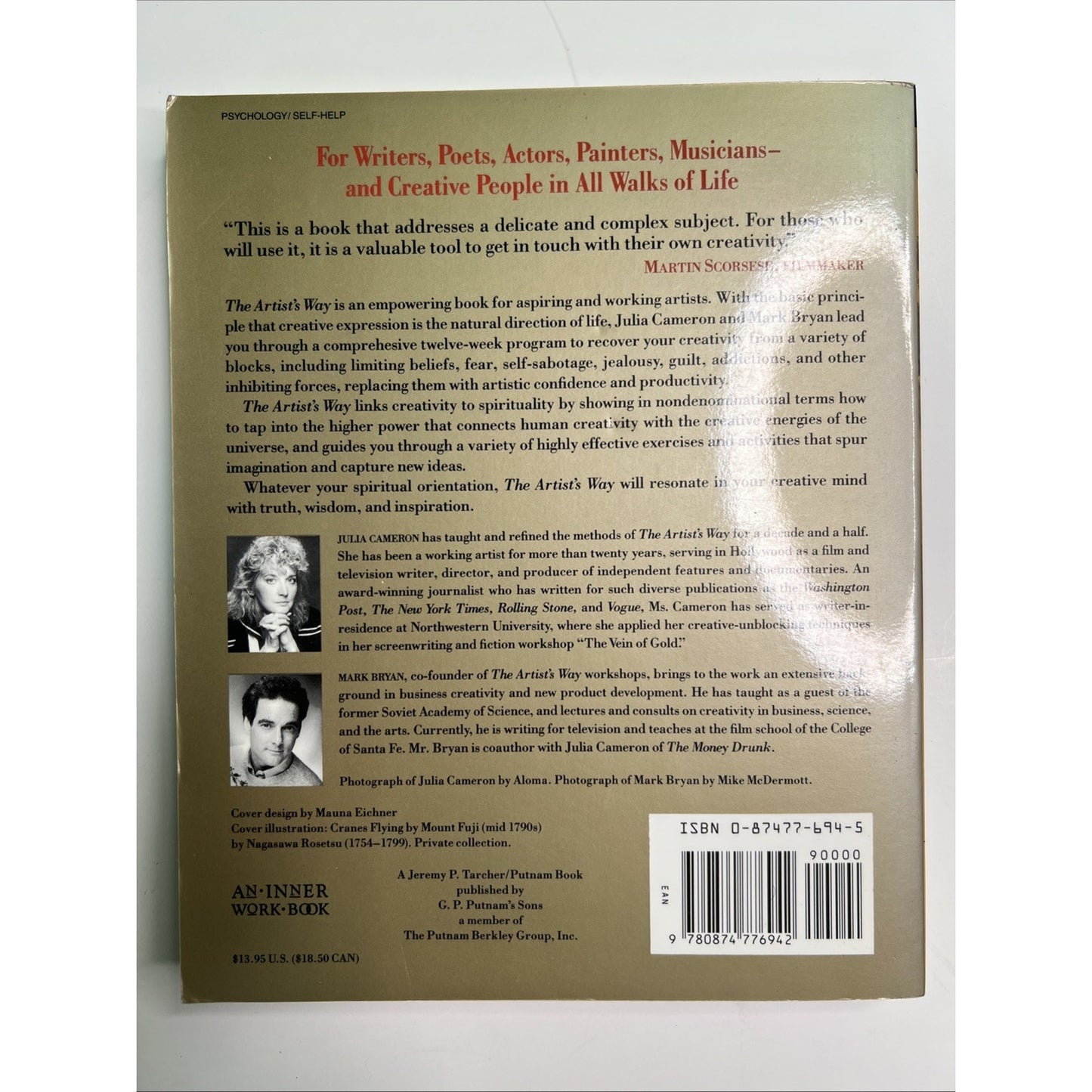 The Artist's Way:A Spiritual Path to Higher Creativity by Julia Cameron 1992 PB