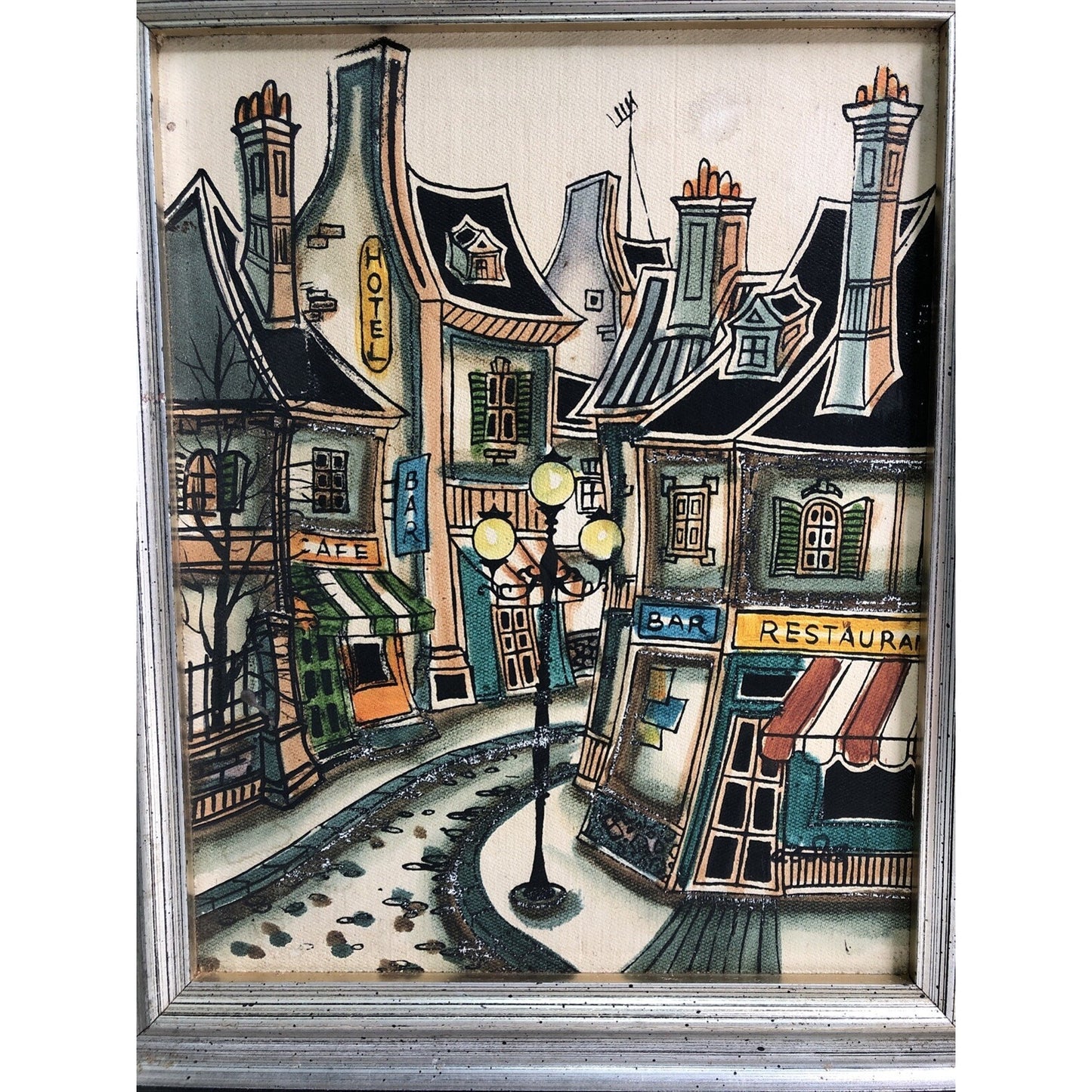 FRAMED Acrylic On Board PARIS PARISIAN FRENCH CITYSCAPE SIGNED