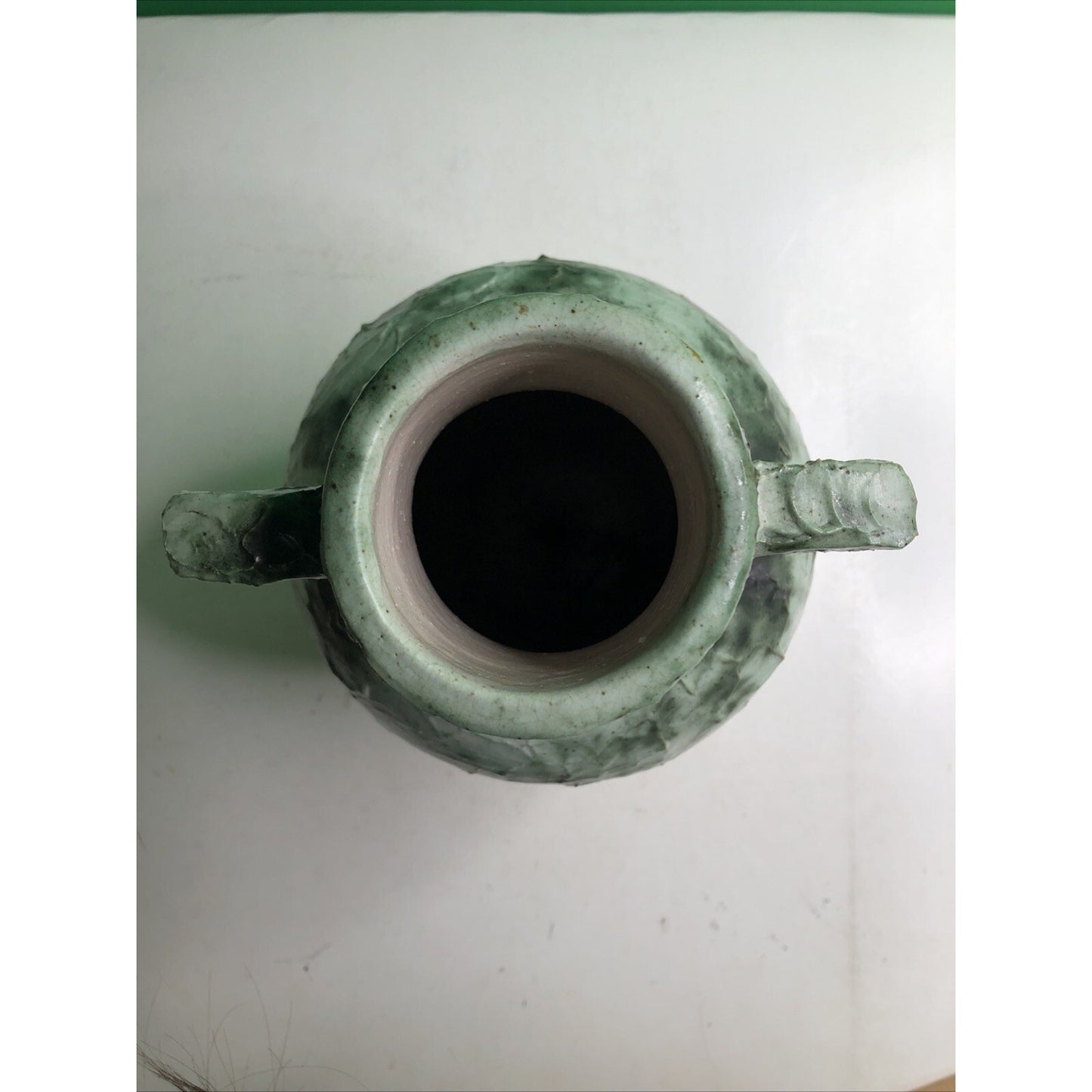 Handled Vessel Houghton 1928 by Acclaimed Potter Stoin M. Stoin Signature Glaze