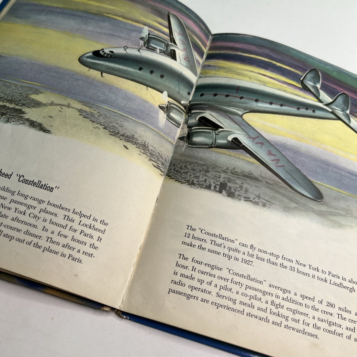 A Child's Book of Planes Tom Sinnickson 1951 Illustrated Children's DAMAGED