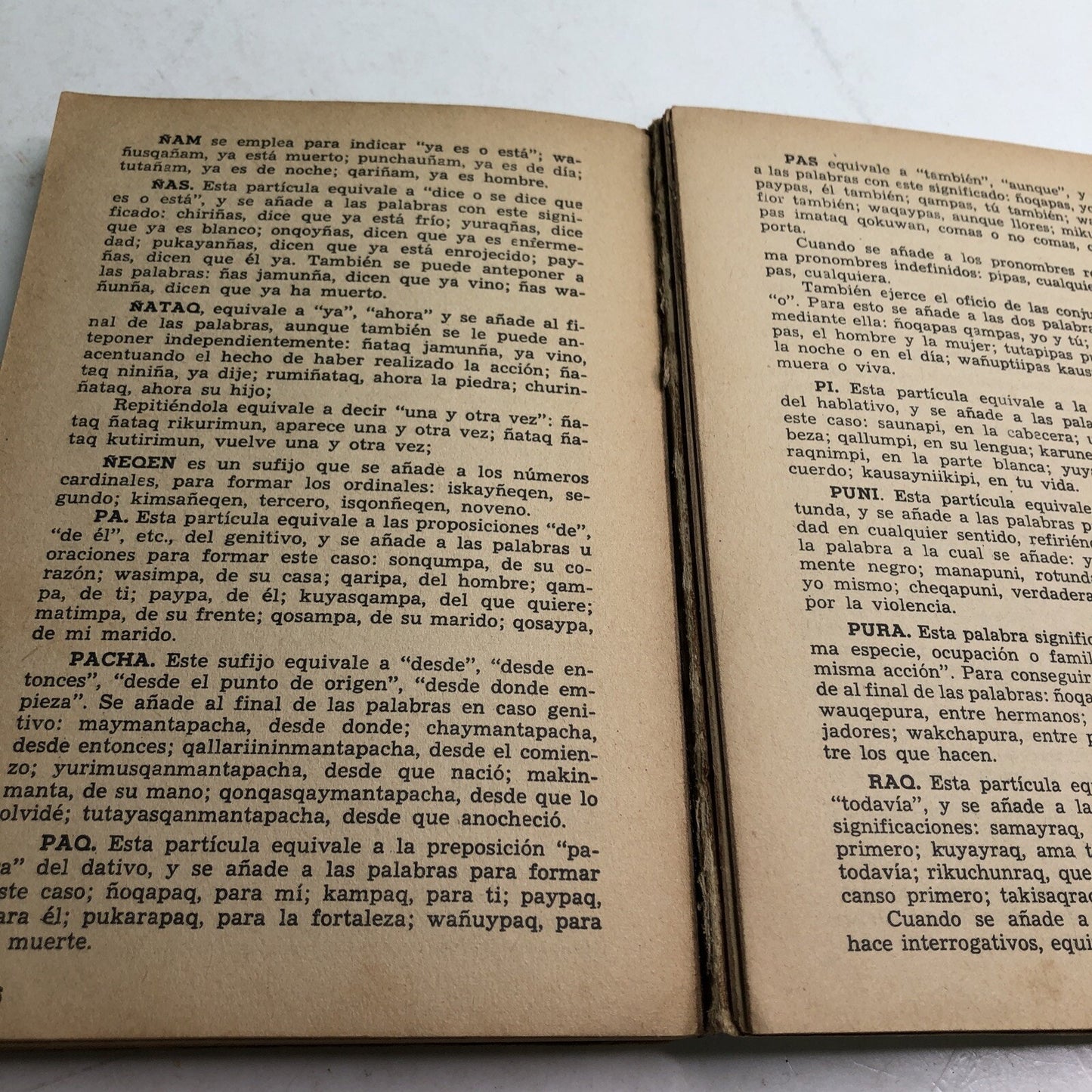 1959 DICCIONARIO KECHWA - CASTELLANO CASTELLANO-KECHWA Minerva Miraflores PB