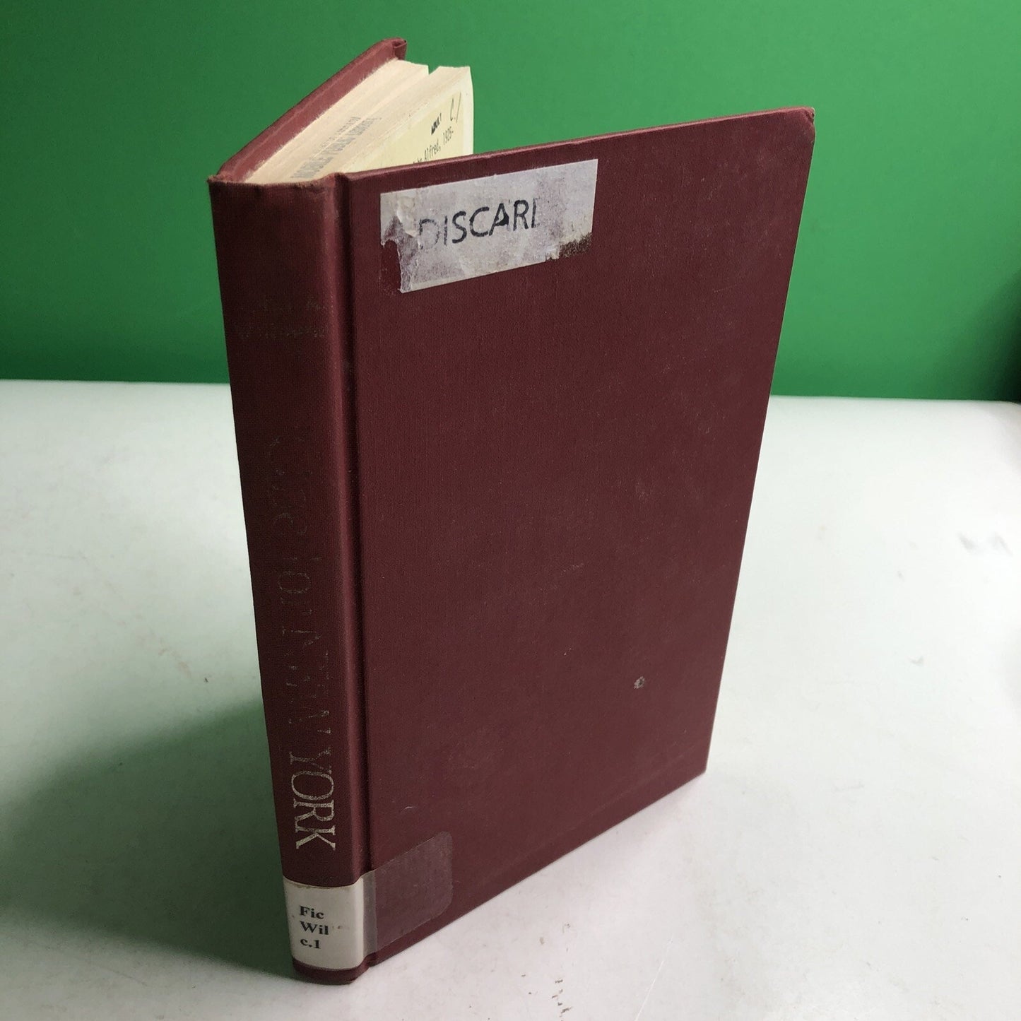 One for New York by John A. Williams 1975 HC REISSUE EX-LIBRARY