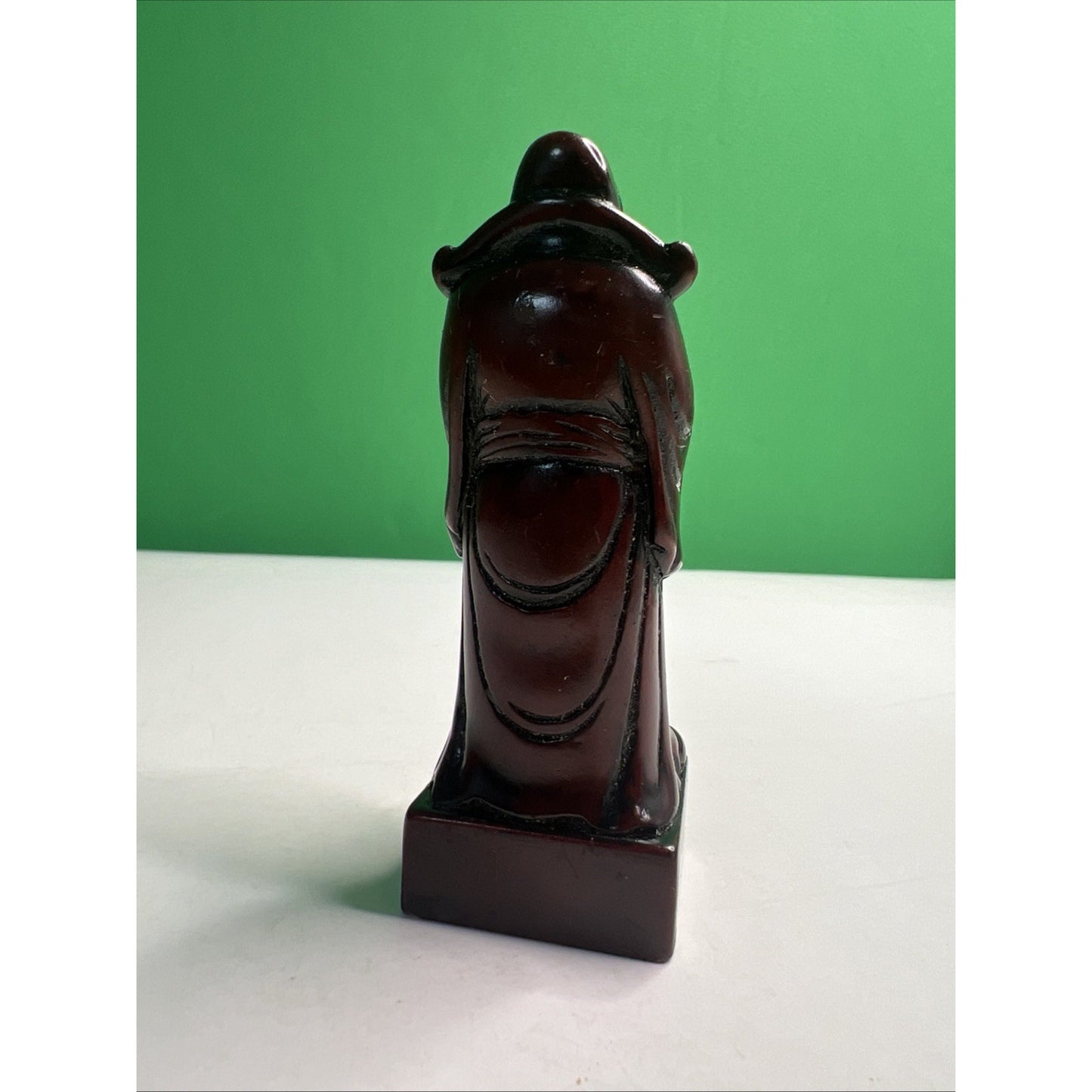 Vintage Chinese Chess King Replacement Piece Dark Red Soapstone