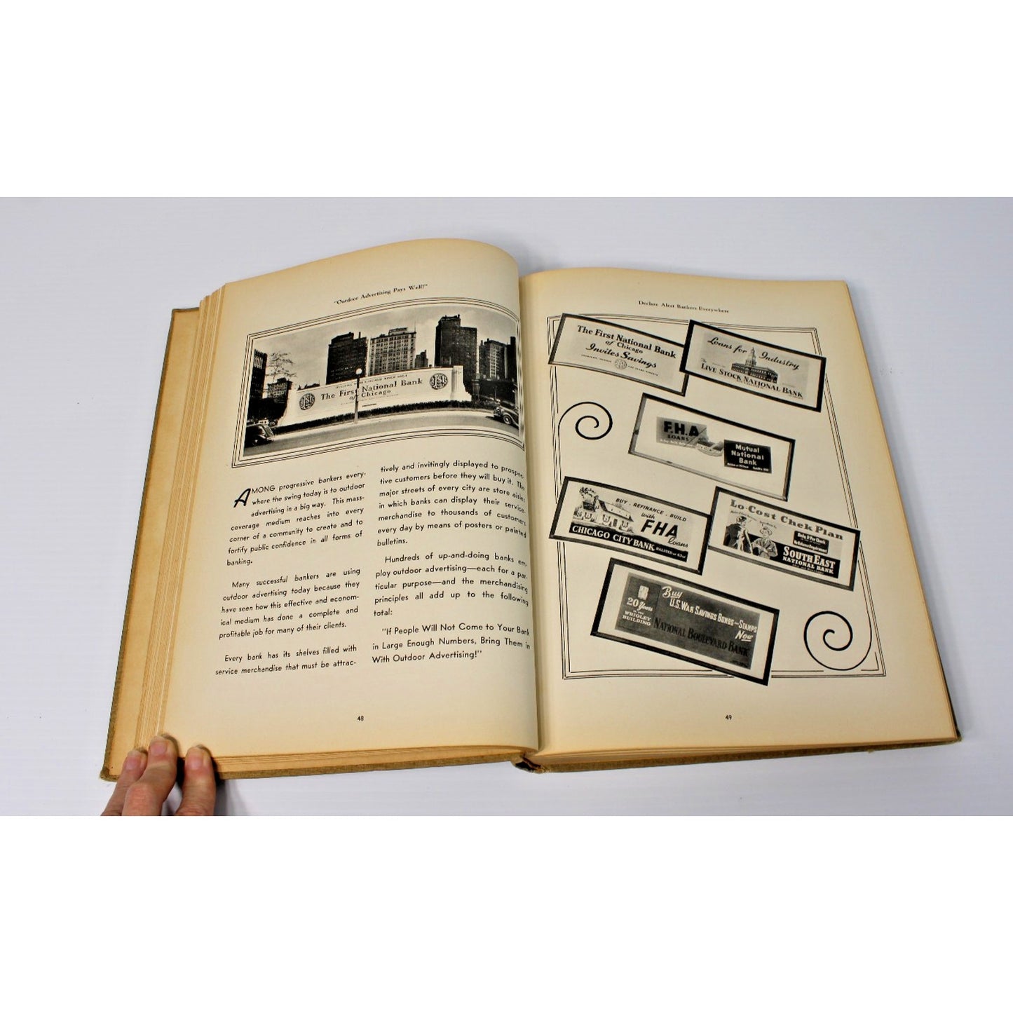 RARE "Exhibit of Financial Advertising," 1942 Vintage Ad Agency Visual Reference
