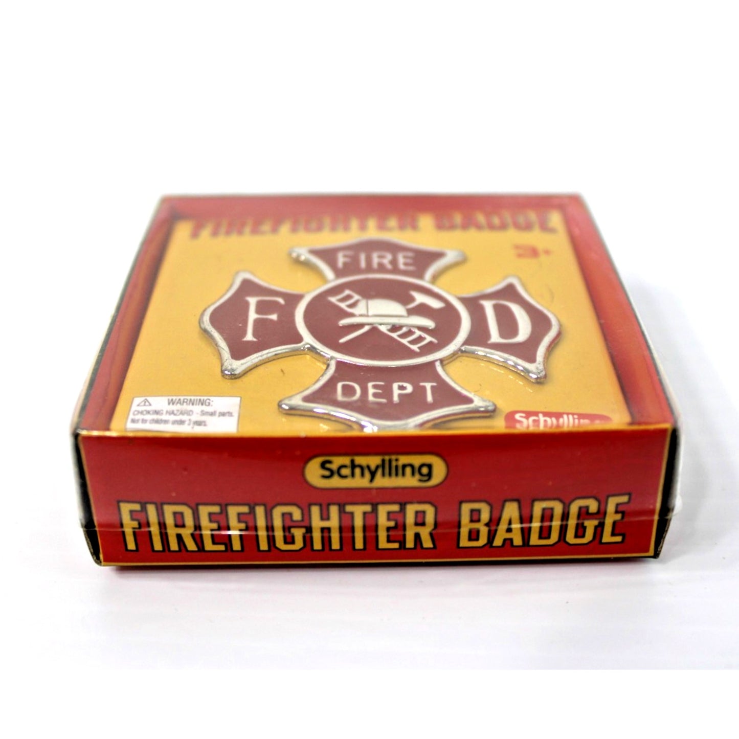 Firefighter Badge Metal Kid's Play Pretend Toy, 1st Respond Schylling New In Box