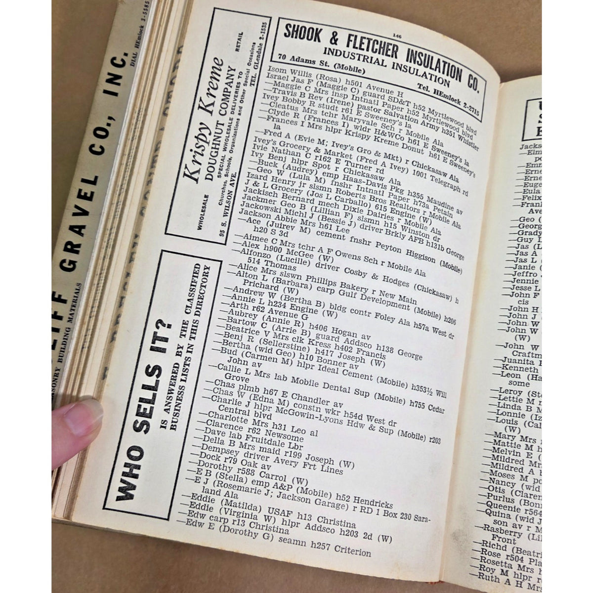 1956 Polk’s Prichard Alabama City Directory - Vintage Mobile County History