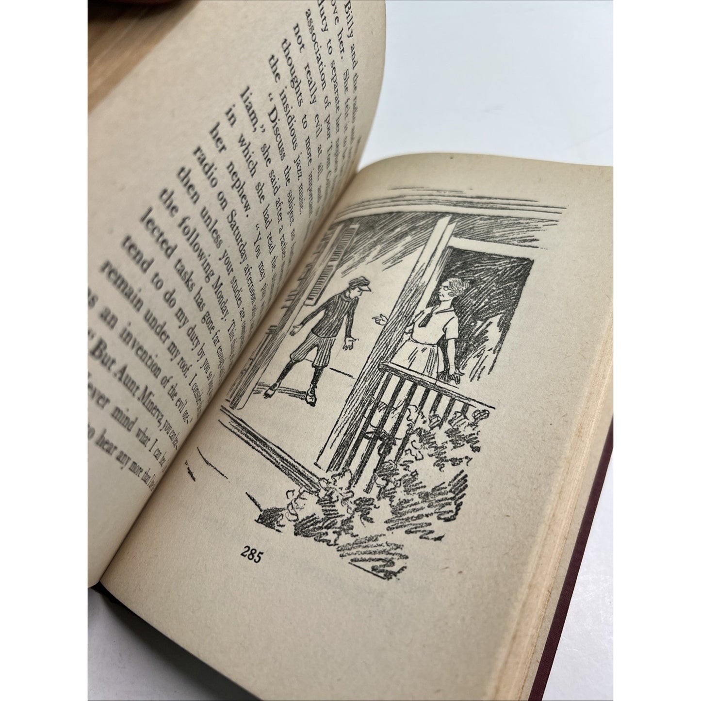 1925 1st Edition HC MISS MINERVA BROADCASTS BILLY by Emma Speed Sampson Illus.