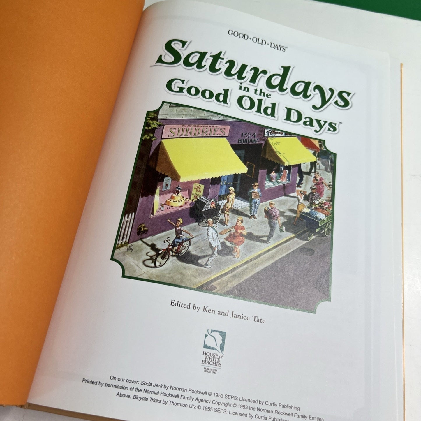 Saturdays in the Good Old Days HC Norman Rockwell Art House of White Birches HC