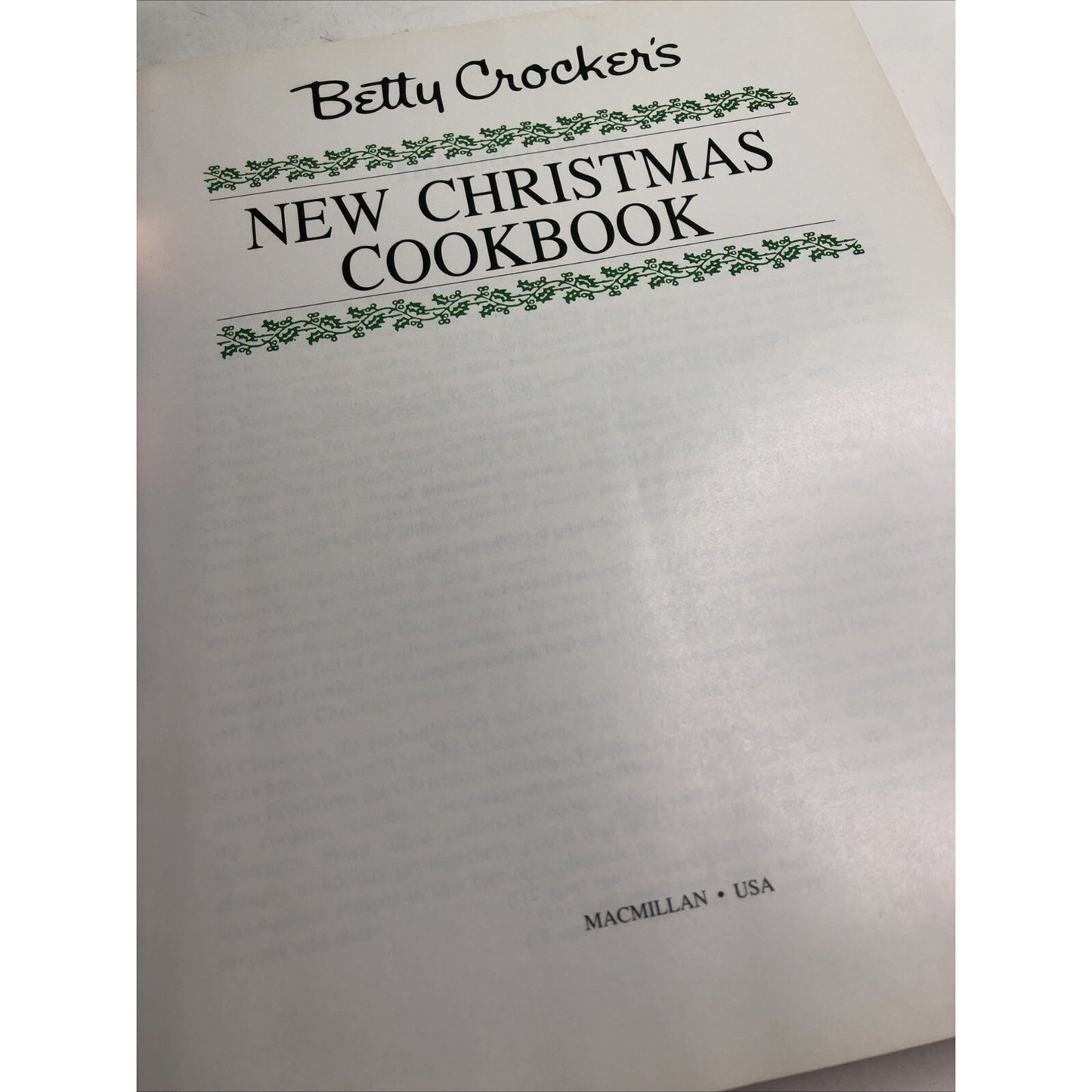 Vintage 1993 First Edition Betty Crocker’s New Christmas Cookbook