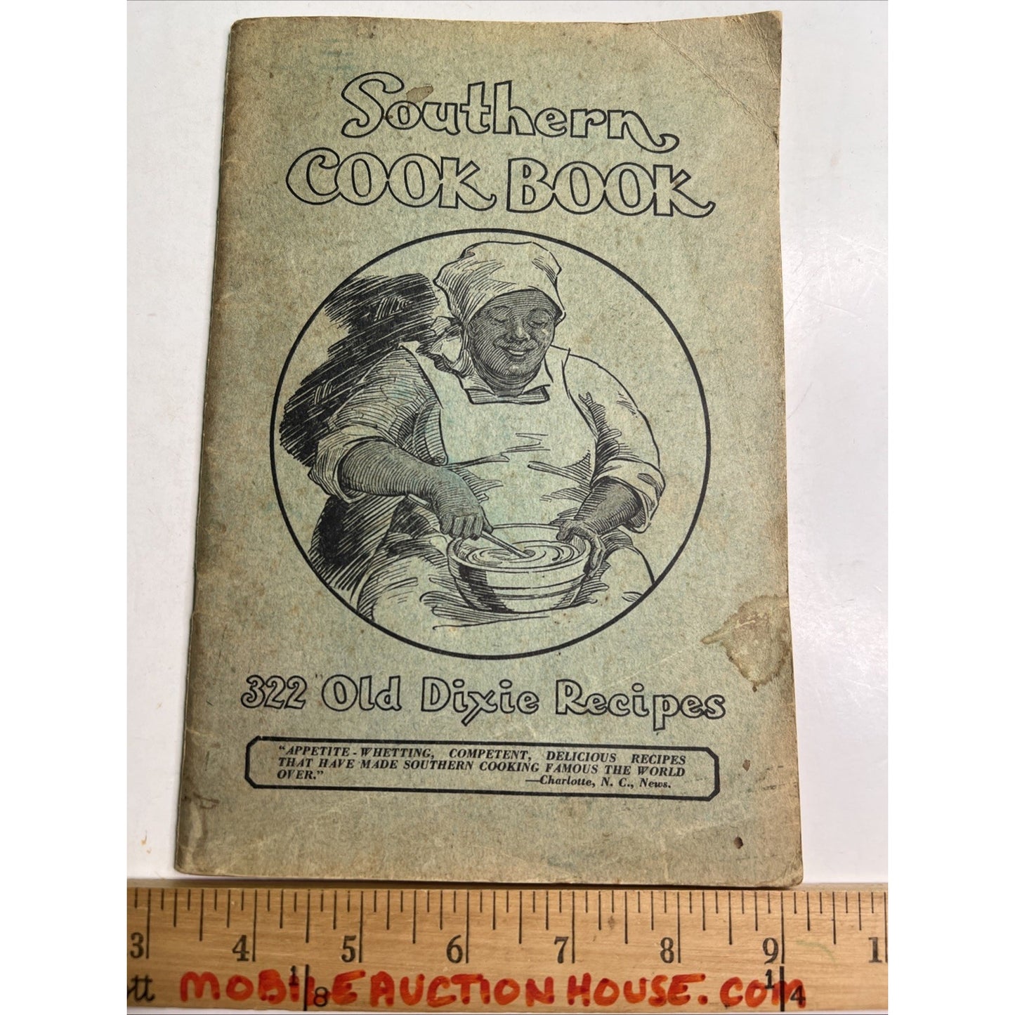 1935 Southern Cook Book 322 Old Dixie Recipes 48 Pages Original PB Illustrated
