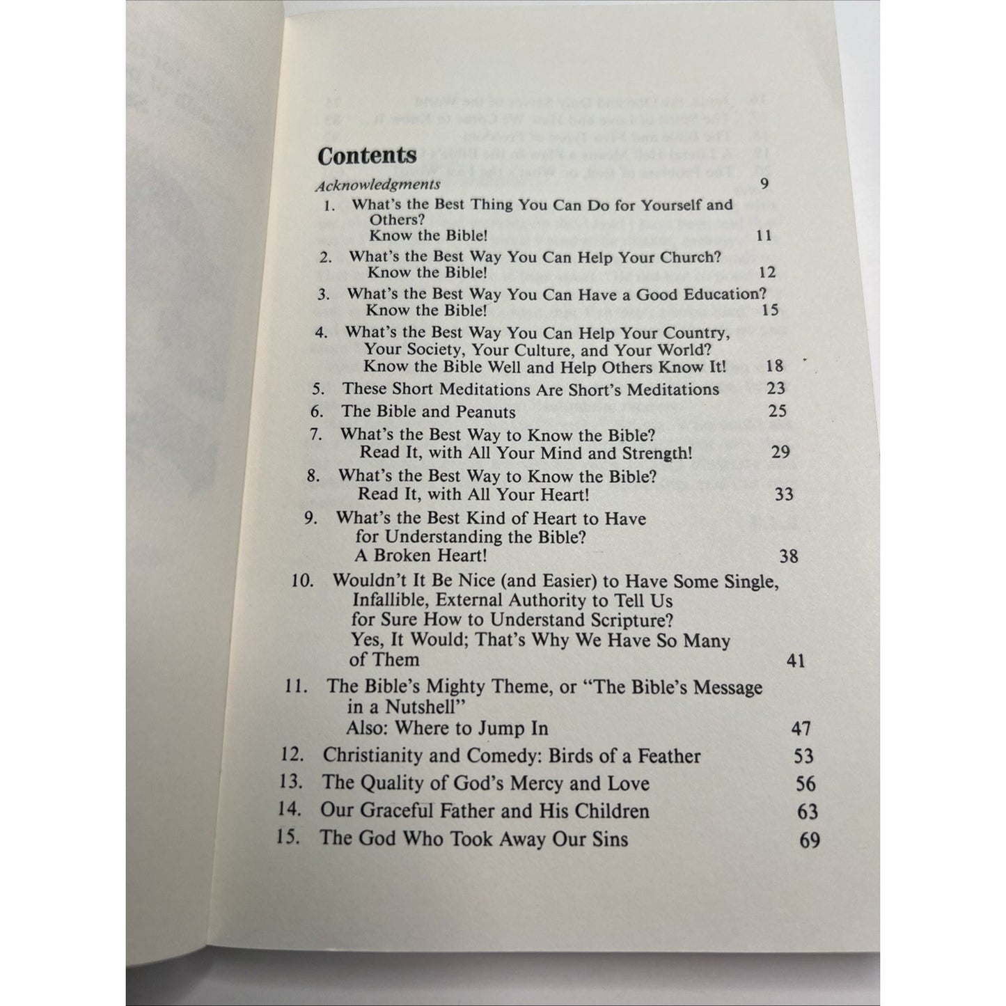 Short Meditations On The Bible & Peanuts - Robert L. Short (Paperback, 1990)