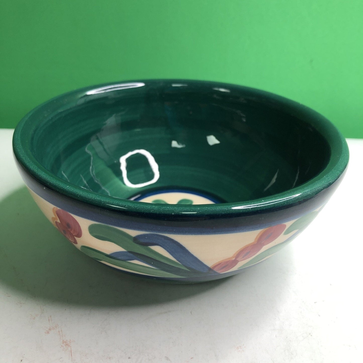 One 1993 Gail Pittman Pottery Bowl Signed Mississippi 5.75” Cereal Soup Dessert