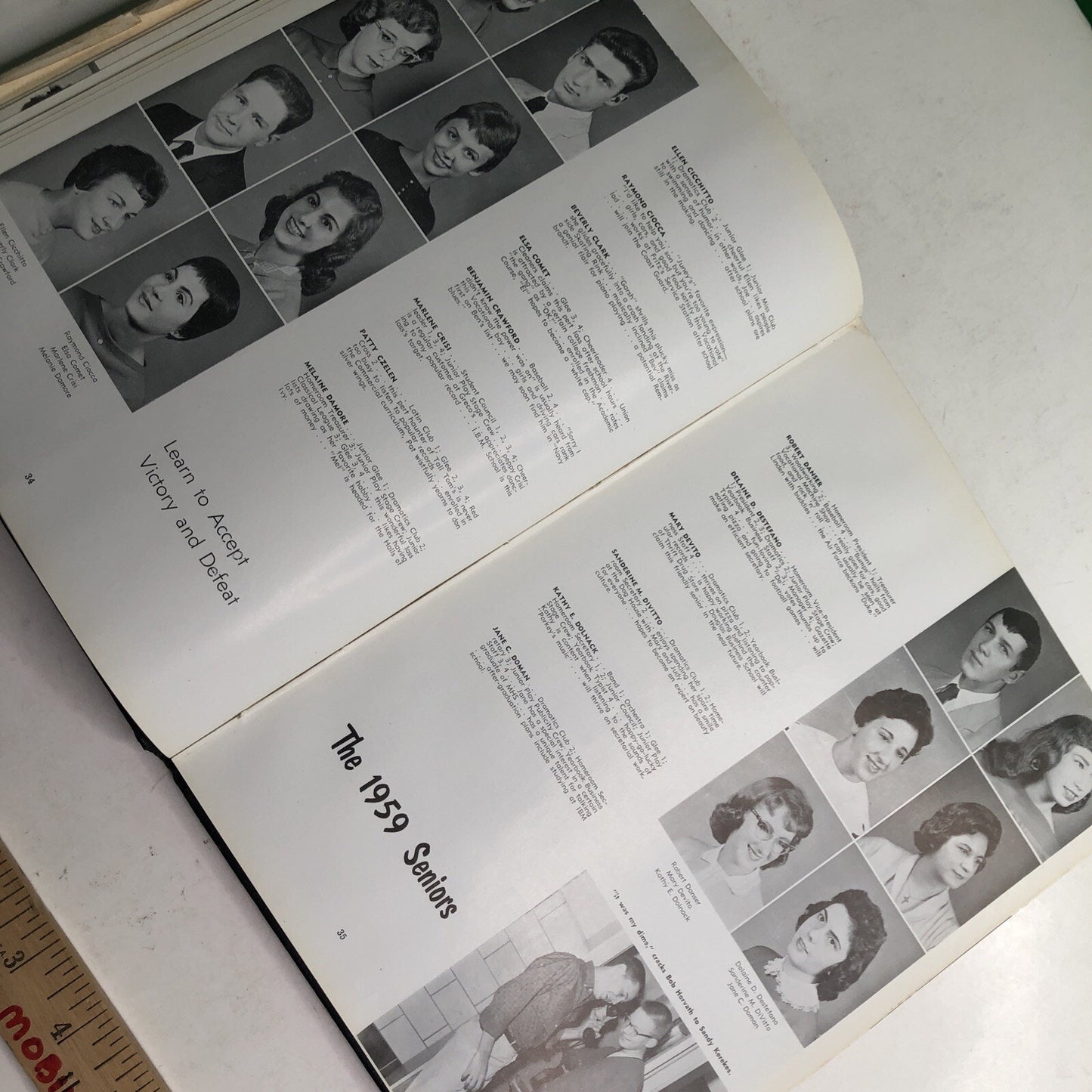 1959 GREYHOUND YEARBOOK Monessen Pennsylvania PA High School
