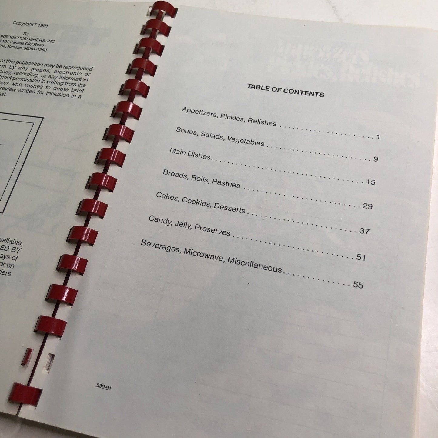 1990-91 Treasured Recipes COOKBOOK Rippon Elementary School PTO