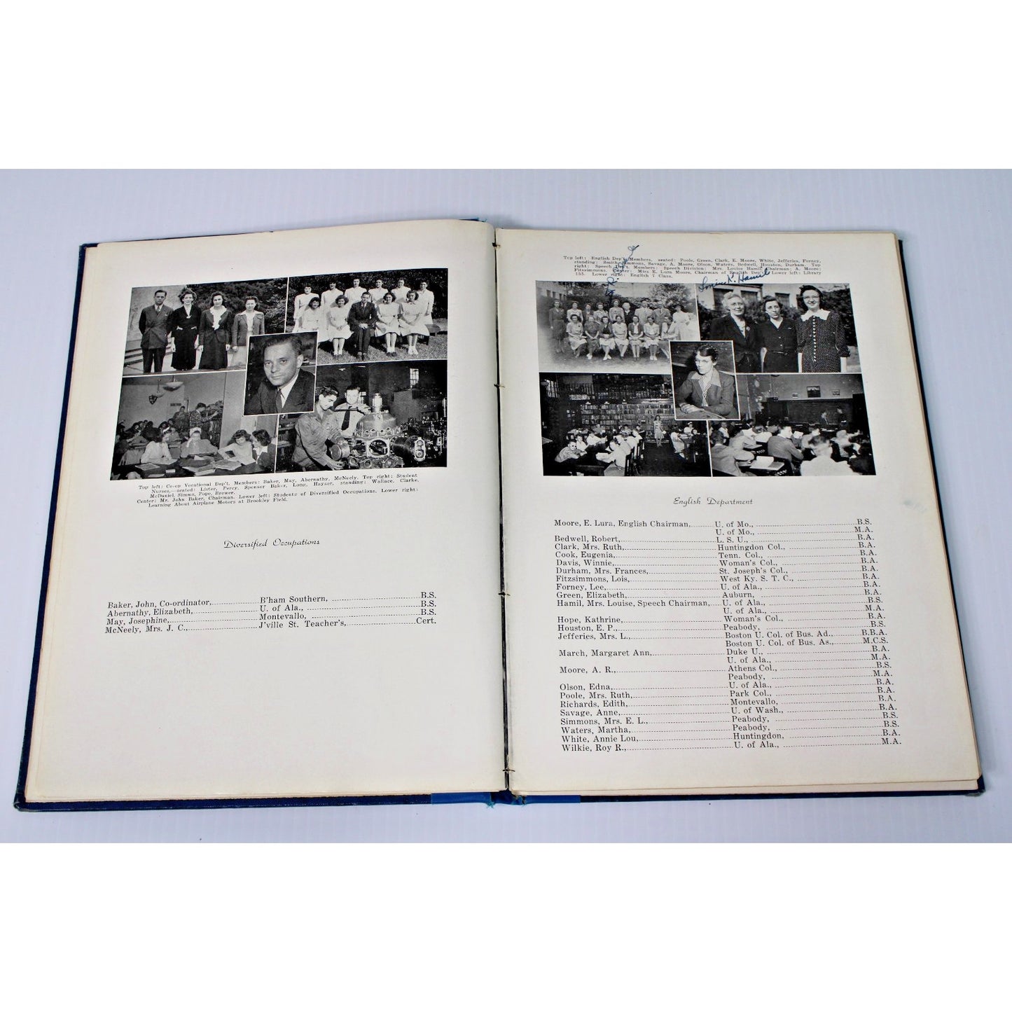 1944 Mohian Murphy High School Yearbook Mobile AL Alabama- WWII Era