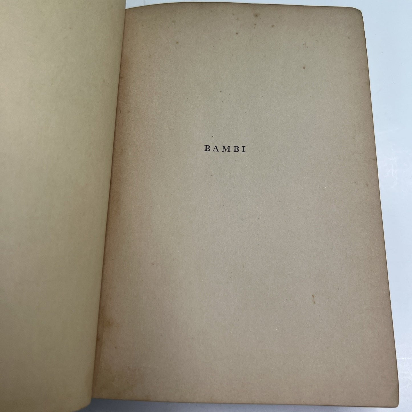 BAMBI A Life in the Woods by Felix Salten First 1st Edition 1929 First Print HC