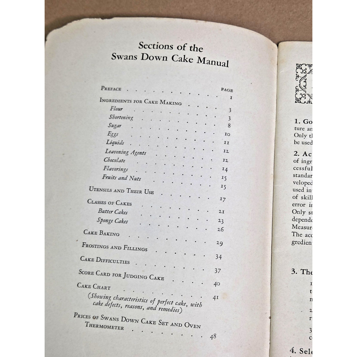Vintage 1929 Swans Down Cake Manual 1st Edition Antique Baking Cookbook Ephemera