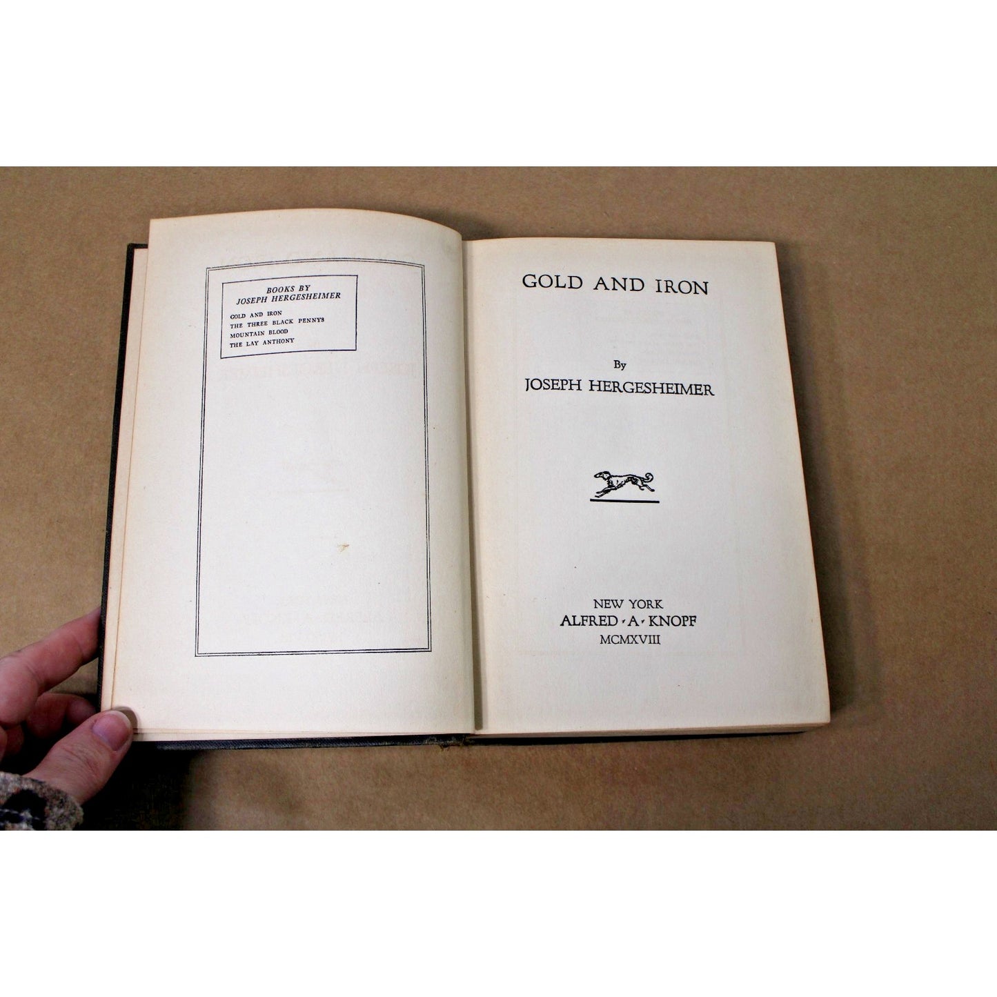 2 VTG Books The Silver Star by Jackson Gregory, Gold And Iron by J. Hergesheimer