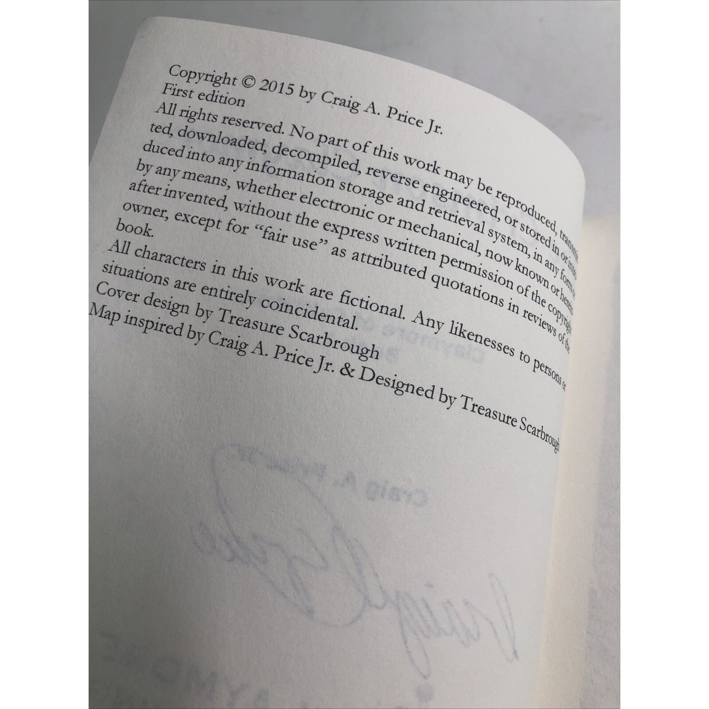 THE CRIMSON CLAYMORE CLAYMORE OF CALTHORIA By Price Craig A Jr Signed By Author