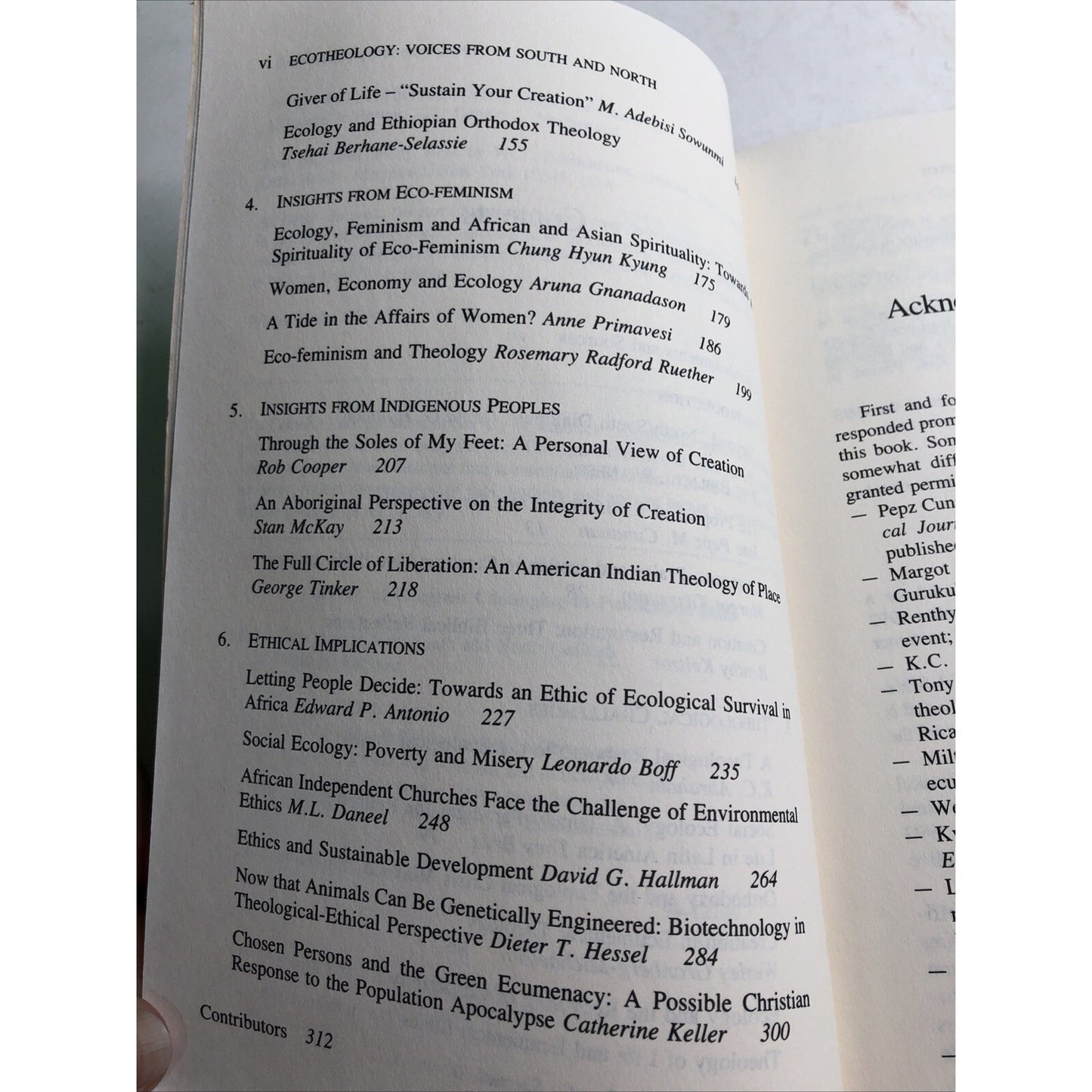 Ecotheology Voices from South and North PB By Hallman, David 2nd Printing 1995
