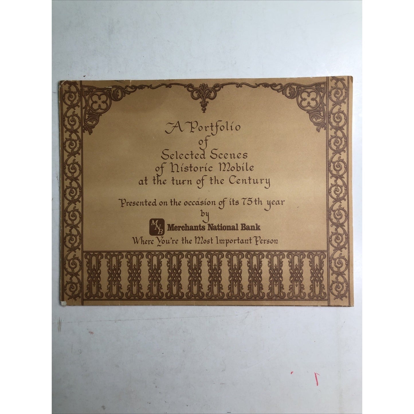 A Portfolio Selected Scenes Historic Mobile AL Merchants National Bank 75th Year