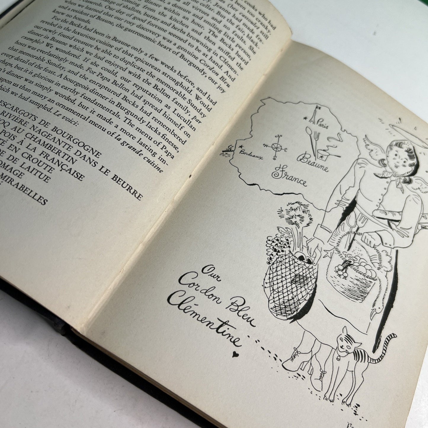 Clementine in the Kitchen by Phineas Beck 1943 First Ed French Memoir & Cookbook