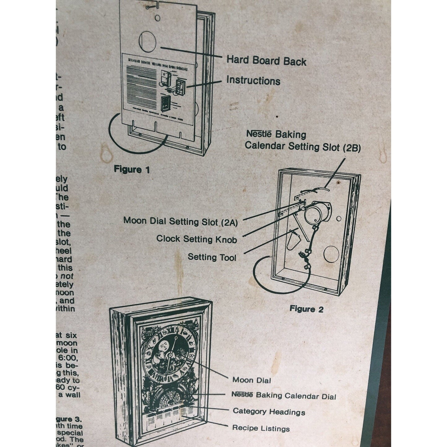1979 Nestle 50th Anniversary A Time for Baking CLOCK Toll House Cookies WORKS!