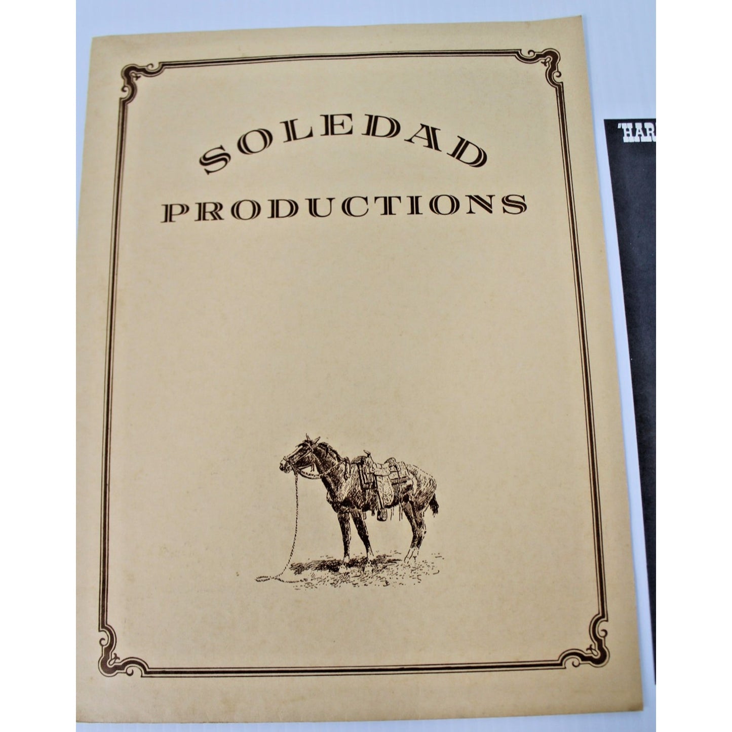 Harry Carey, Jr. & the Westerns Media Kit 1978 One Man Show Rider, Press Release