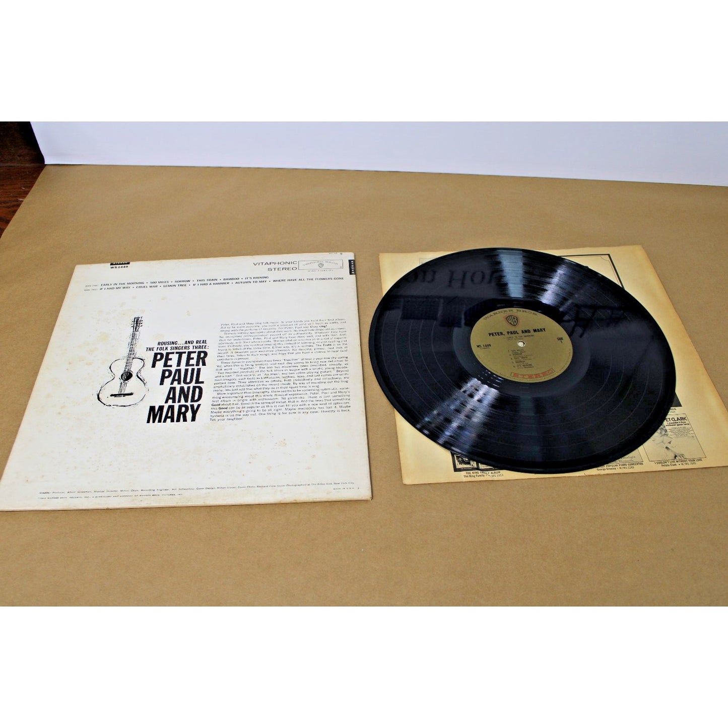 2 Vintage 1960s Folk Albums: Peter, Paul, and Mary & The Kingston Trio #16