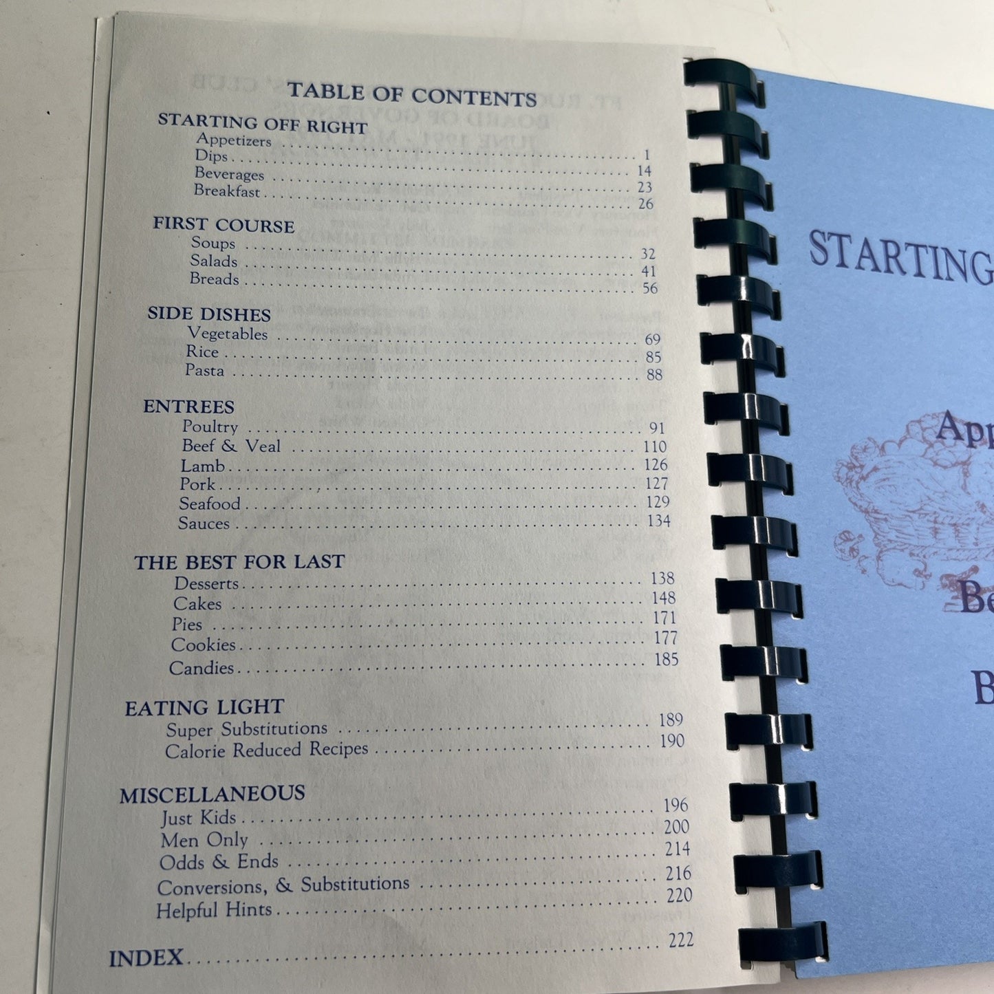 Cookbook A Collection Of Friends And Recipes Officers Wives’ Club Fort Rucker AL