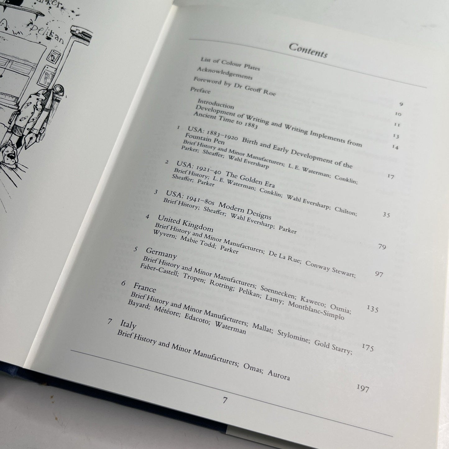 Fountain Pens Vintage and Modern By Andreas Lambrou HC DJ 1990 2nd print Illus.