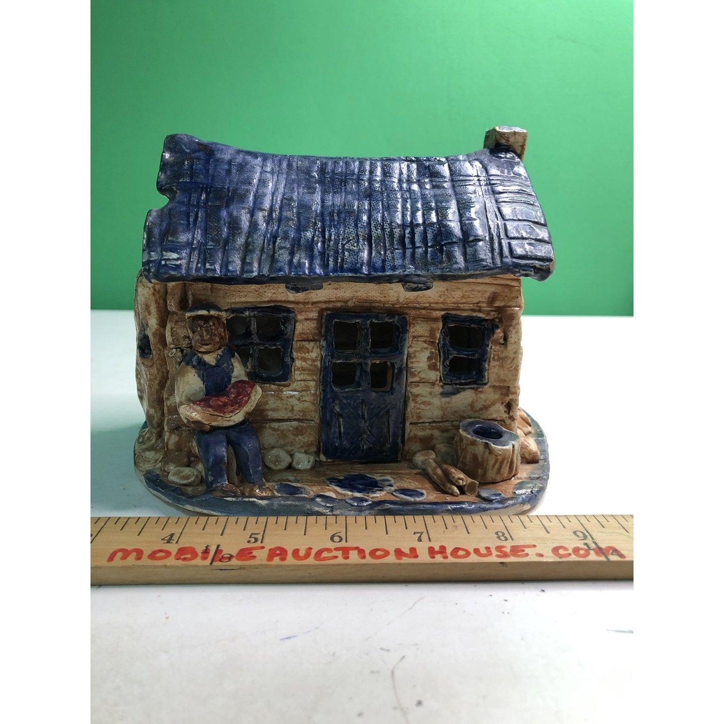 BENNETT POTTERY Sharecropper’s Shack Sculpture Fairhope Alabama Artist 1987