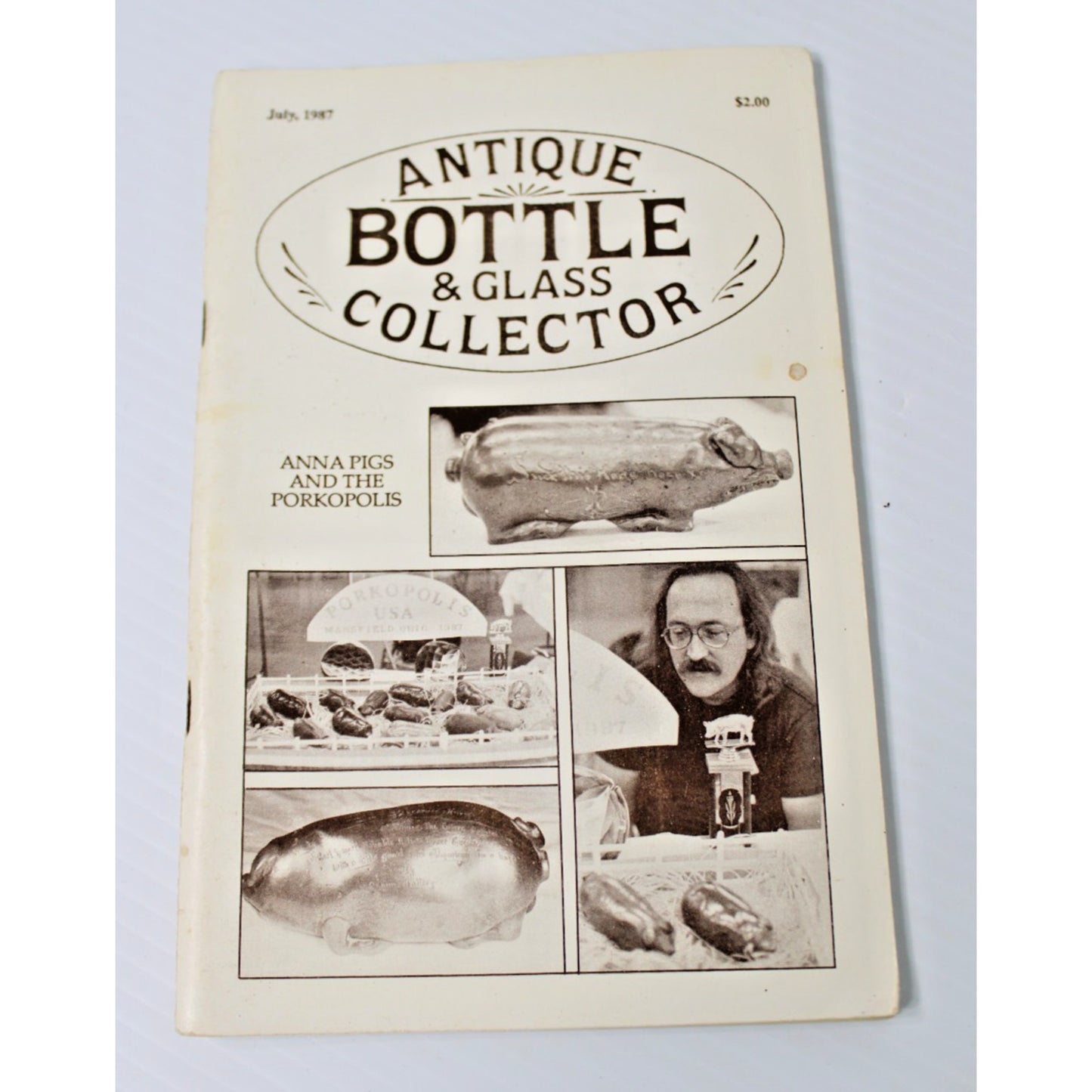 Lot of 5 Issues "Antique Bottle & Glass Collector" June to November 1987