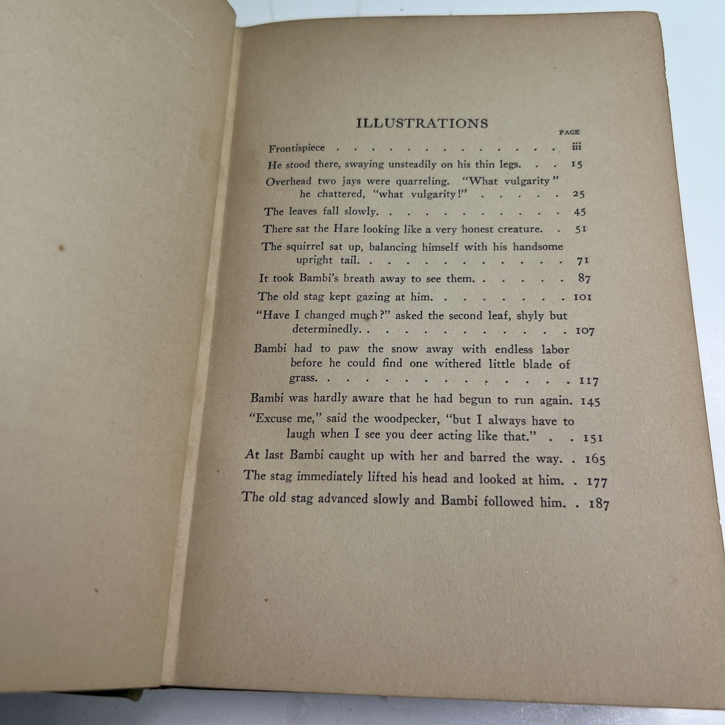 BAMBI A Life in the Woods by Felix Salten First 1st Edition 1929 First Print HC