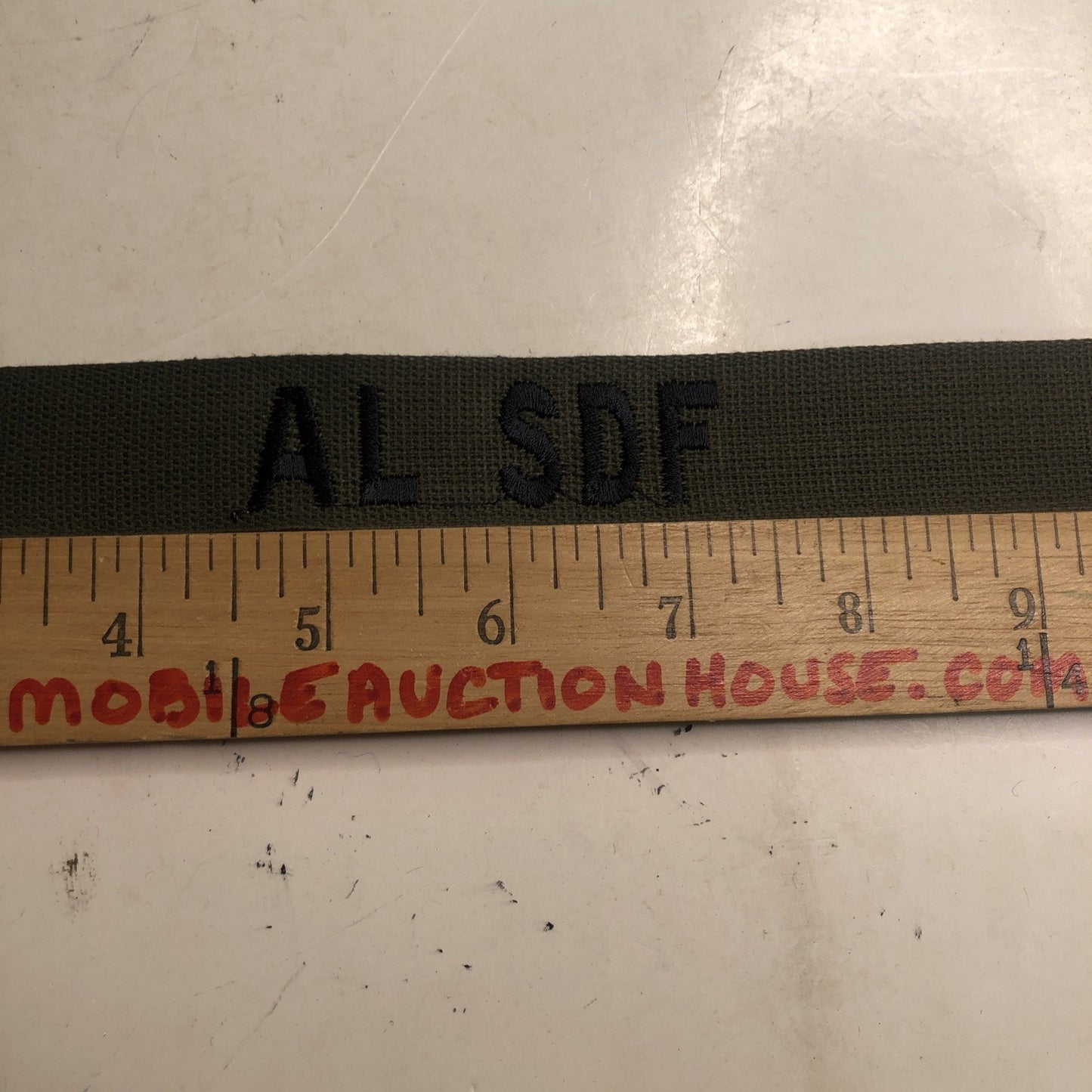 AL SDF MILITARY PATCH SEW ON NAME TAPE TAG US ARMY OLD STOCK