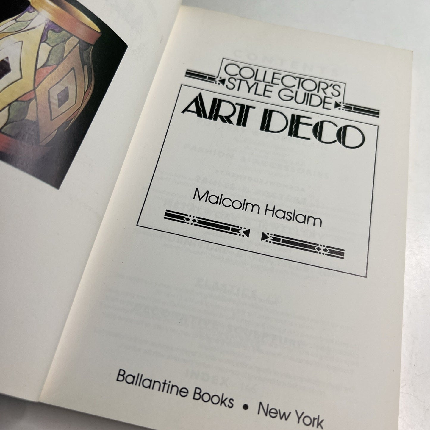 Collector's Style Guide: ART DECO 1920-1935 by Malcolm Haslam 1988 PB