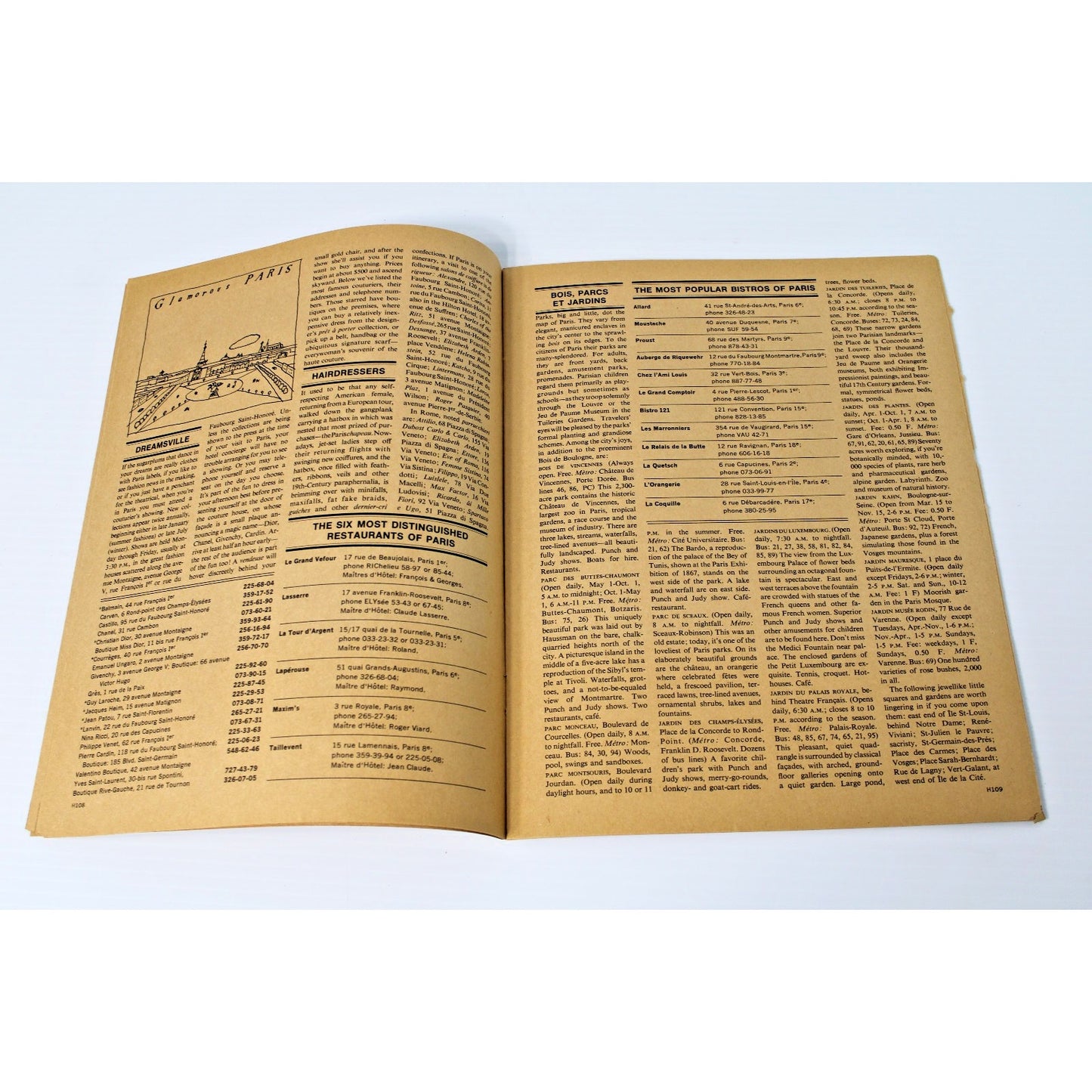 Vintage 1969 HOLIDAY Magazine Europe Travel Handbook, Best Restaurants Festivals